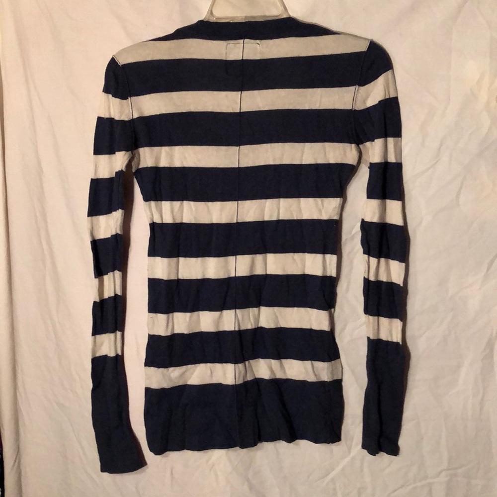 American Eagle stripped long sleeve blue white - Picture 6 of 6
